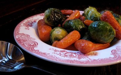 Roasted Carrots and Brussels Sprouts