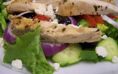 Greek Salad With Grilled Chicken