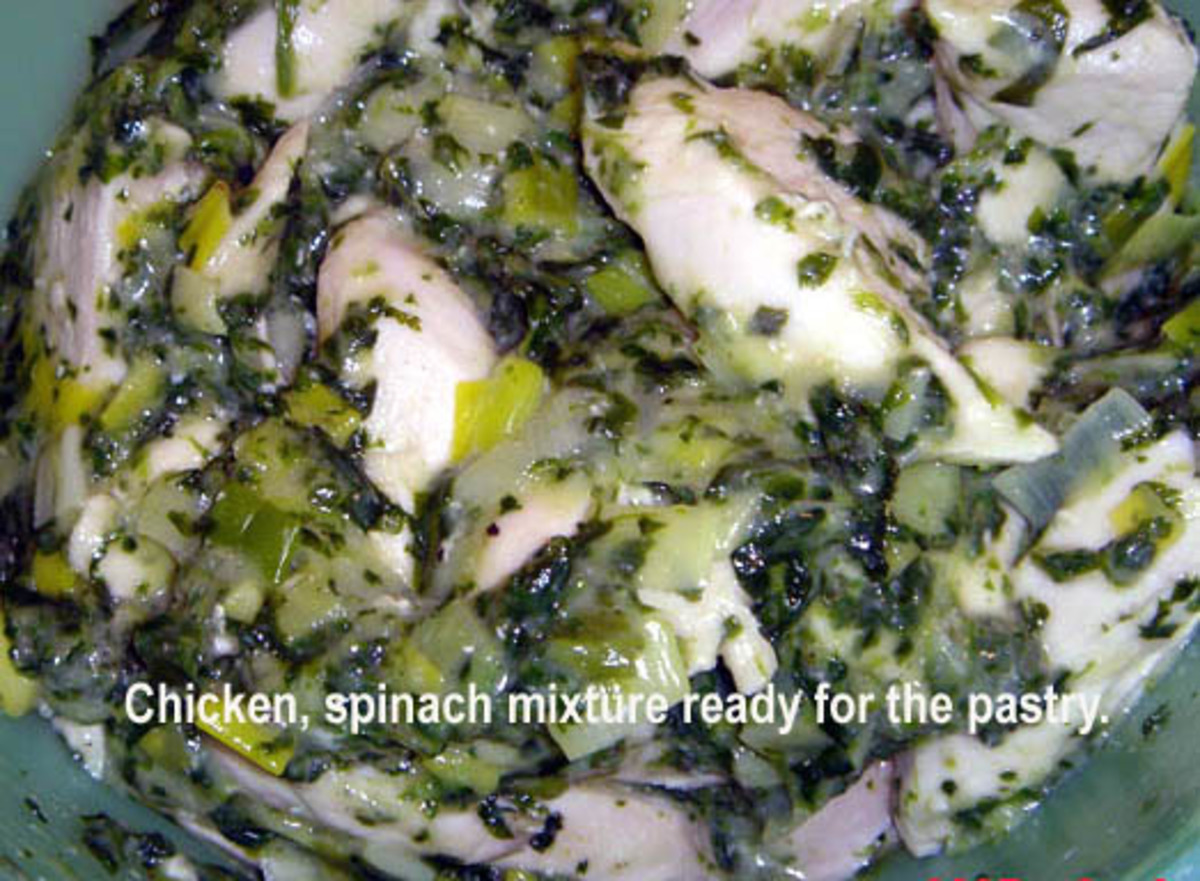 Chicken Spinach Parcels recipe