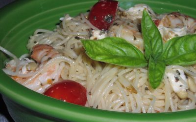 Shrimp With Tomato & Basil Pasta