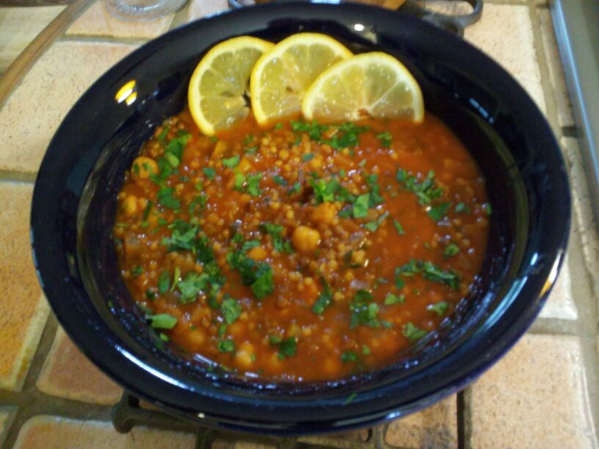 Moroccan Lentil and Chickpea Soup recipe