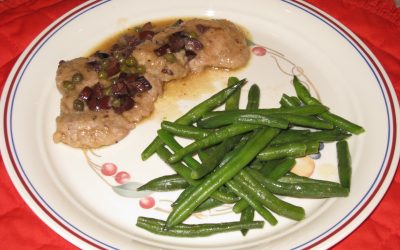 Pork Medallions With Olive Caper Sauce
