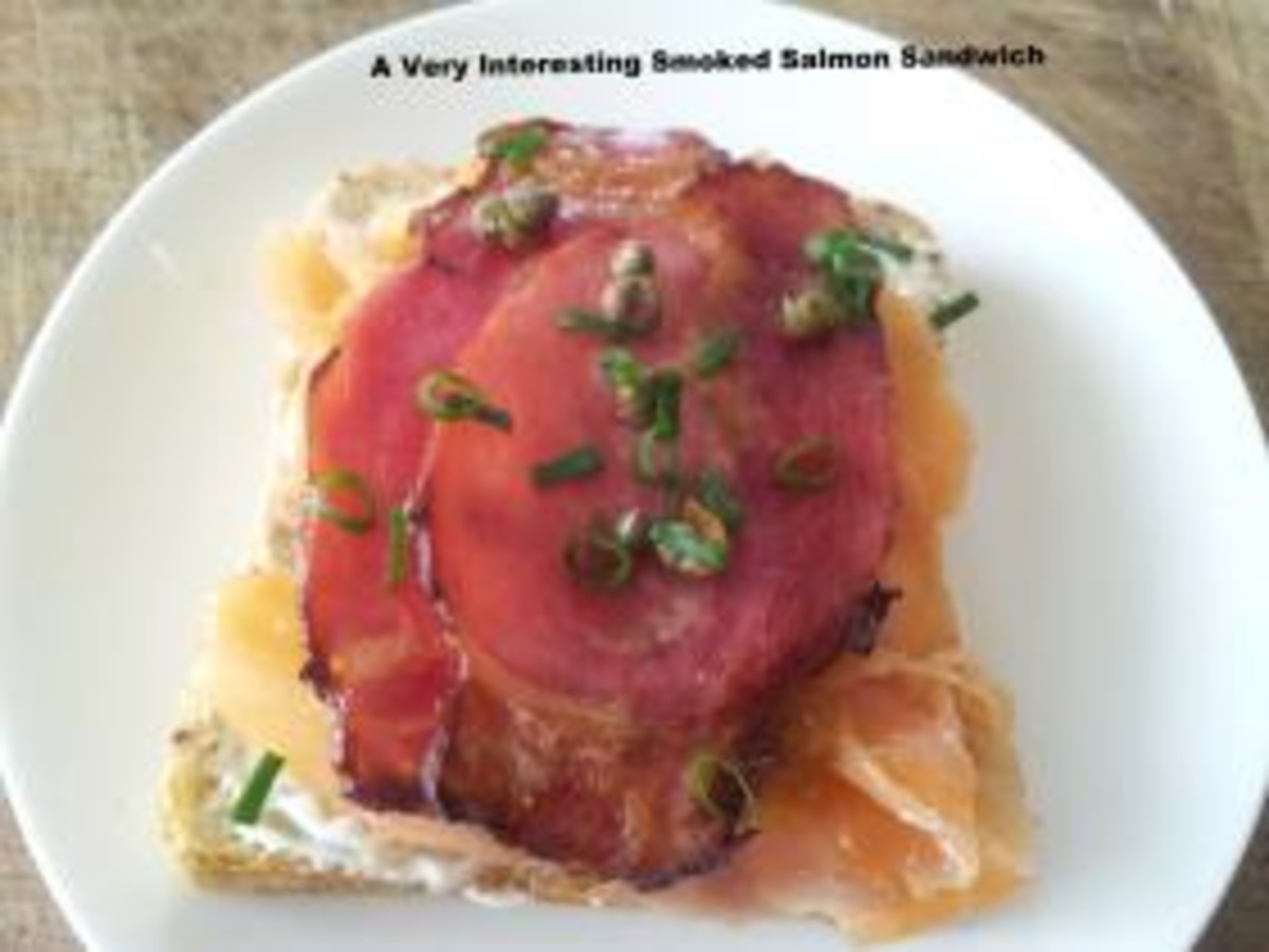 A Very Interesting Smoked Salmon Sandwich recipe