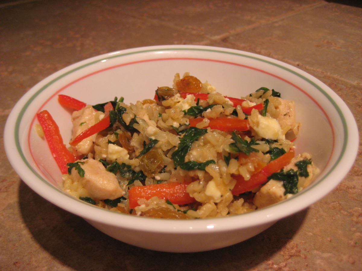 Mediterranean Spinach and Rice recipe