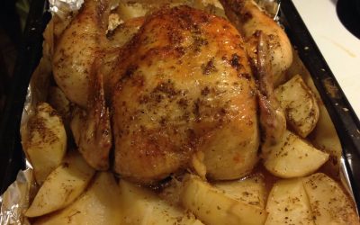 Greek Roasted Chicken and Potatoes