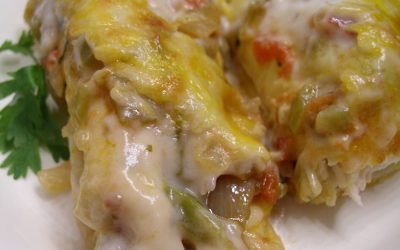 Fred’s Green Chile & Chicken Enchiladas