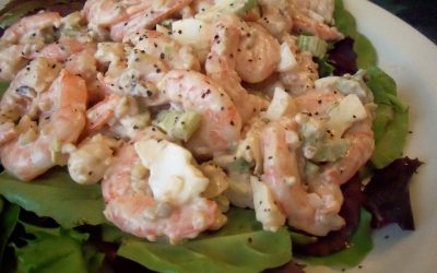 Creamy Shrimp Salad On Romaine