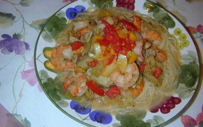 Pasta With Shrimp and Artichokes