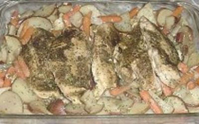 Garlic Lover’s Chicken, Potatoes, and Carrots