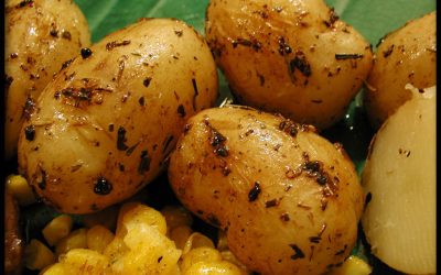 New Potatoes With Herbes De Provence, Lemon and Coarse Salt