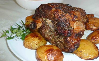 Greek Roast Leg of Lamb with Potatoes