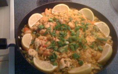 Spanish Paella (with Chicken and Seafood)