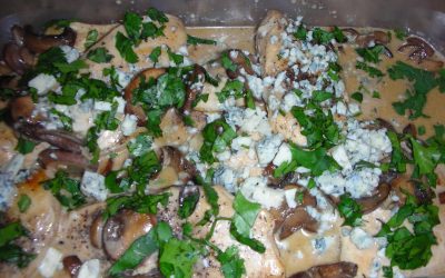 Mean Chef’s Chicken With Marsala, Mushrooms and Gorgonzola