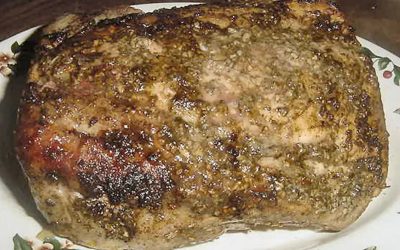 Roast Pork with Garlic and Apples